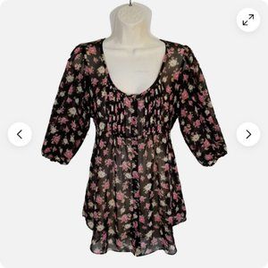 GUESS Chiffon Top Blouse 5854E1M